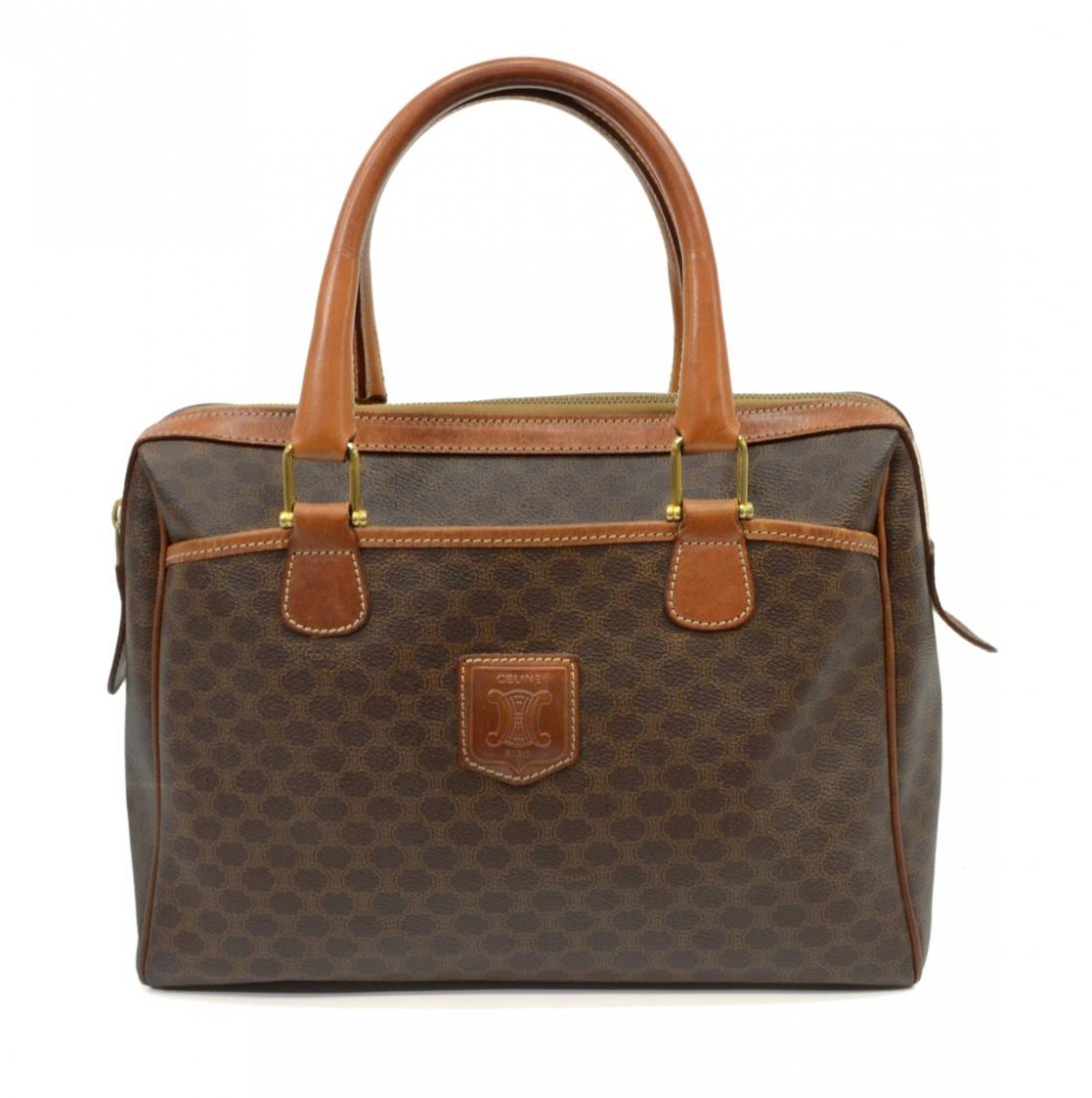 CELINE BROWN MACADAM MONOGRAM CANVAS PURSE (1 of 7)