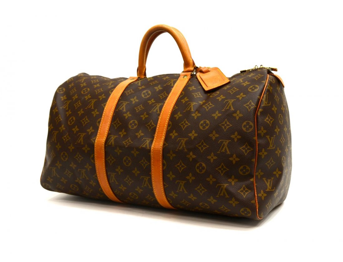 LOUIS VUITTON KEEPALL 50 MONOGRAM TRAVELING DUFFLE (1 of 5)