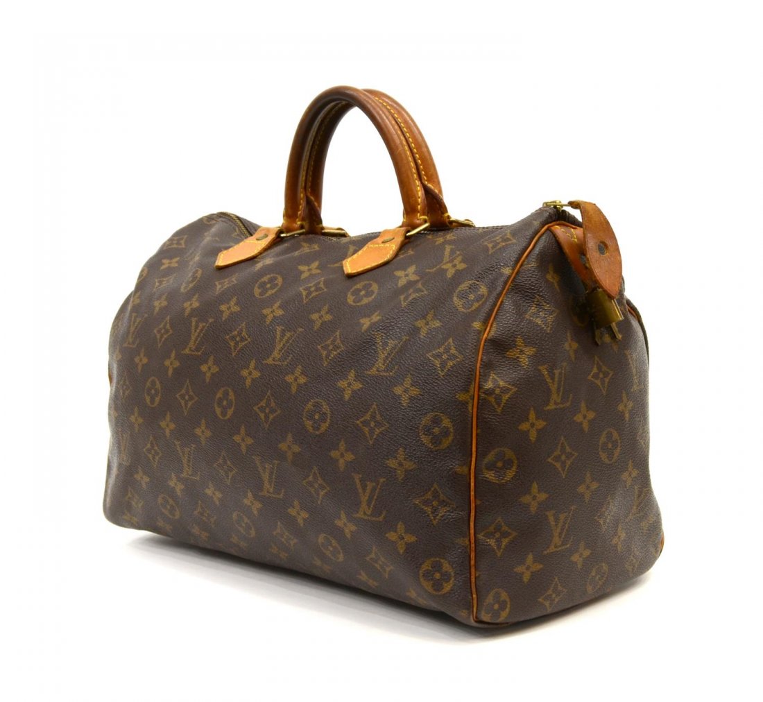 LOUIS VUITTON SPEEDY 35 MONOGRAM CANVAS HANDBAG (1 of 5)