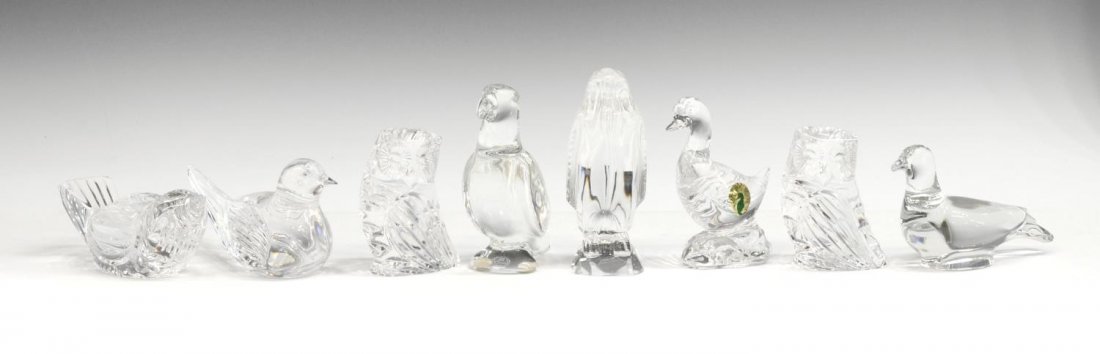 (8)BACCARAT & WATERFORD ART CRYSTAL ANIMAL FIGURES (1 of 6)