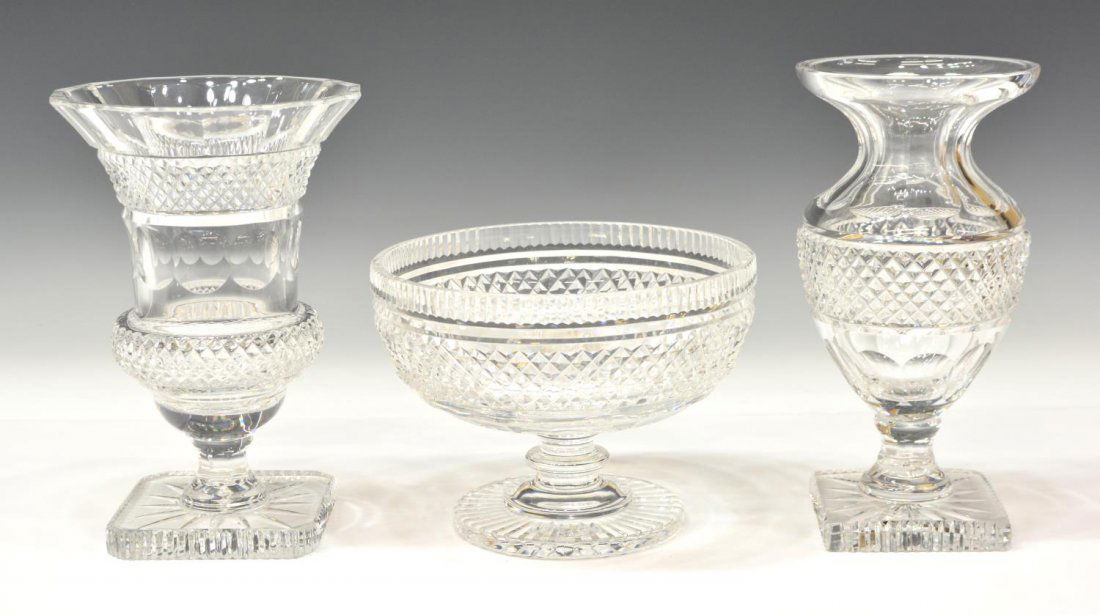 (3) WATERFORD & COLORLESS CUT CRYSTAL TABLEWARE (1 of 5)