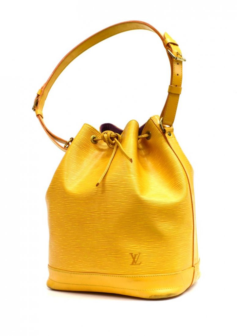 LOUIS VUITTON YELLOW EPI LEATHER NOE BUCKET BAG (1 of 6)