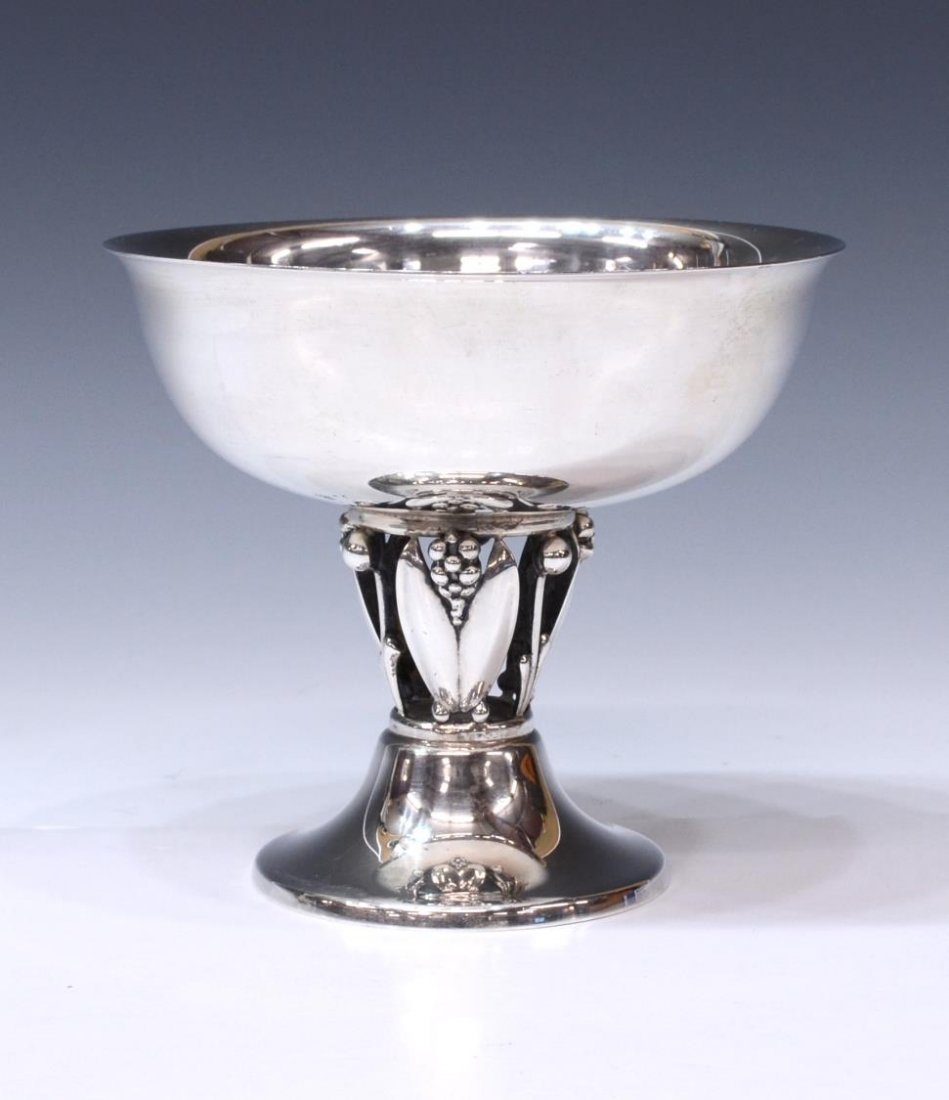 FE & CO. STERLING SILVER CENTER COMPOTE (1 of 3)