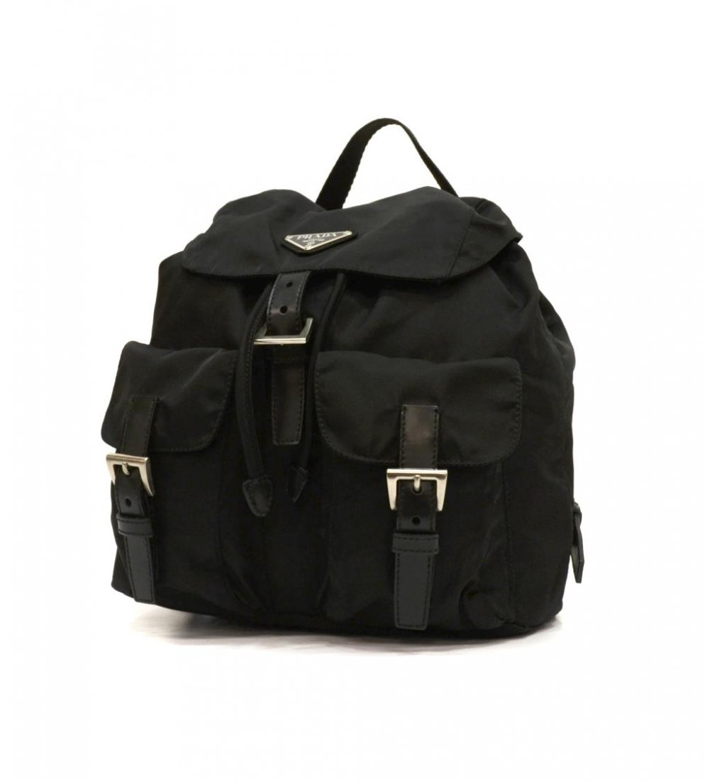 PRADA BLACK NYLON BACKPACK (1 of 5)