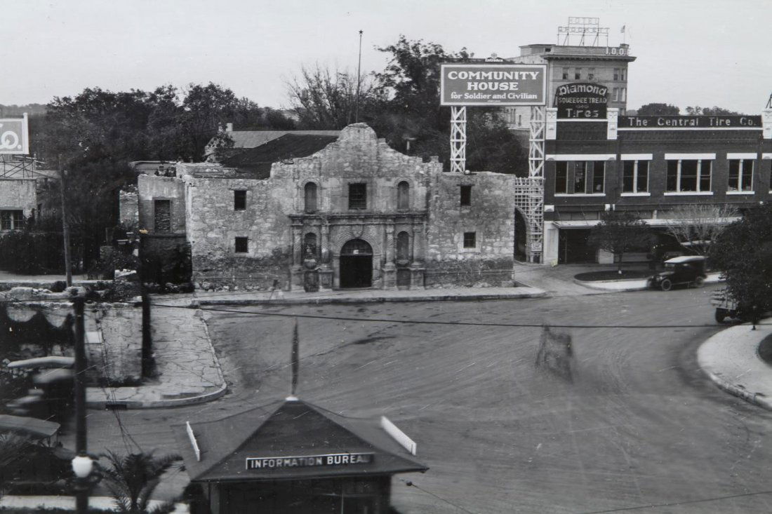 E.O. GOLDBECK (1892-1986), SIGNED ALAMO PHOTOGRAPH (1 of 9)