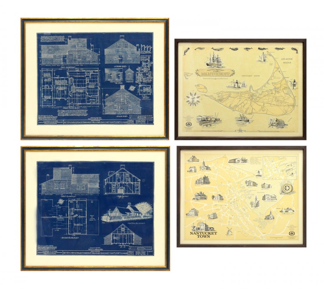(4) FRAMED AMERICAN PRINTS, NANTUCKET, MASS. (1 of 8)