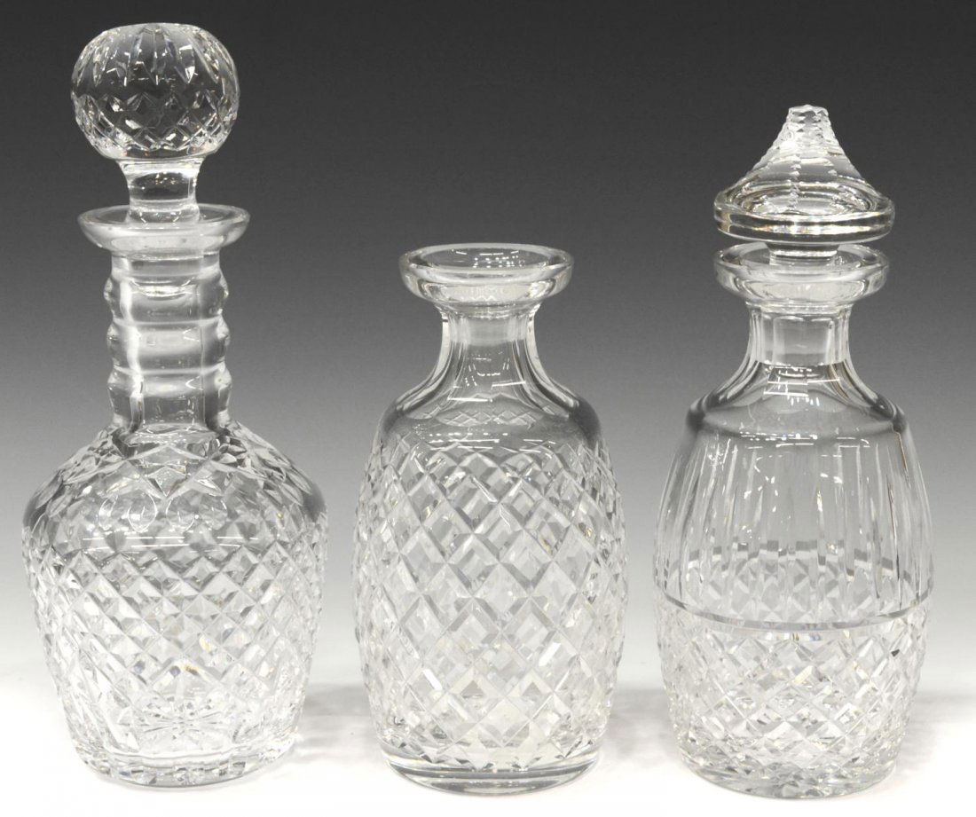 (3) WATERFORD ALANA & MAEVE CUT CRYSTAL DECANTERS (1 of 5)