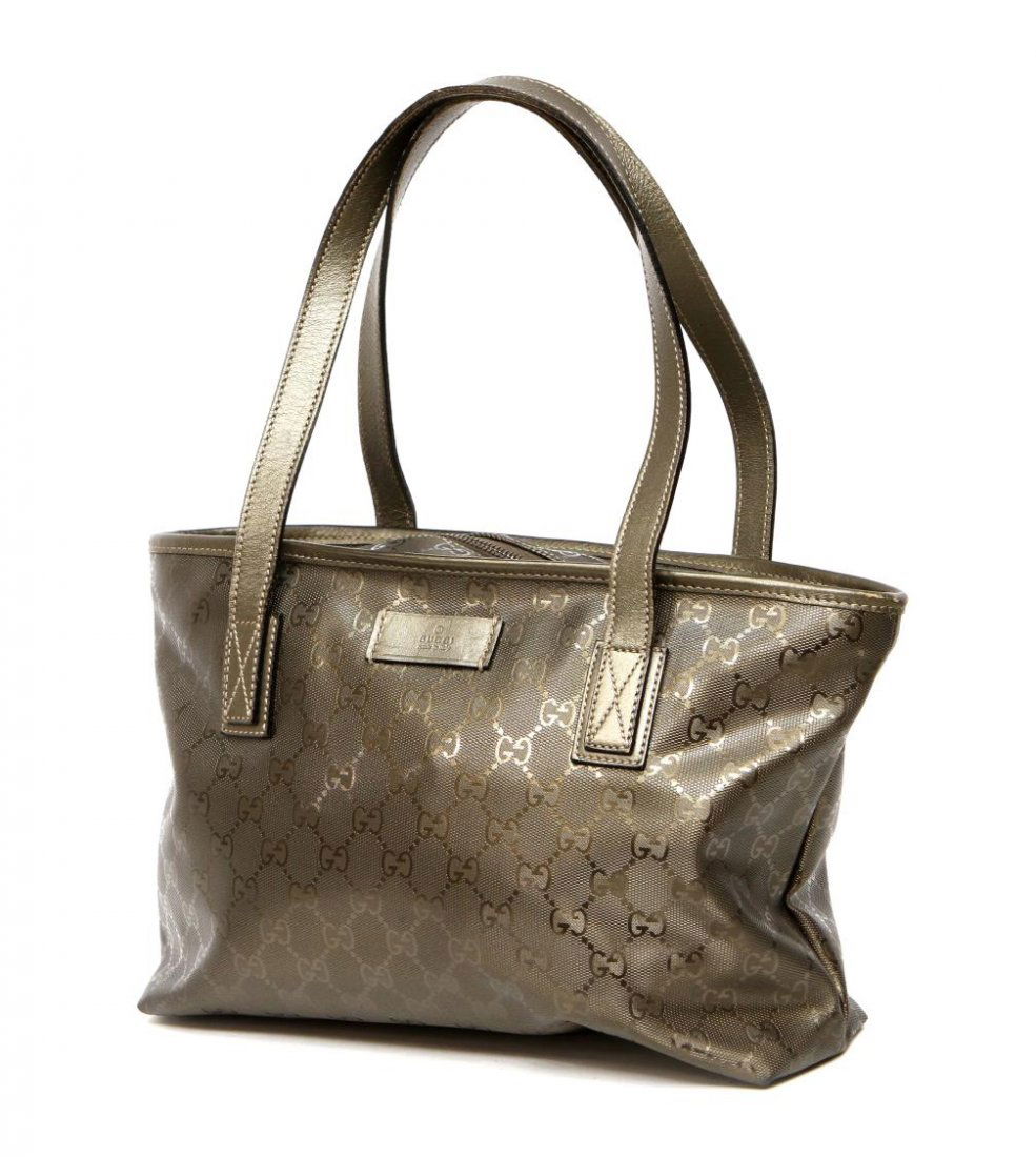 GUCCI IMPRIME MONOGRAM CANVAS TOTE BAG (1 of 4)