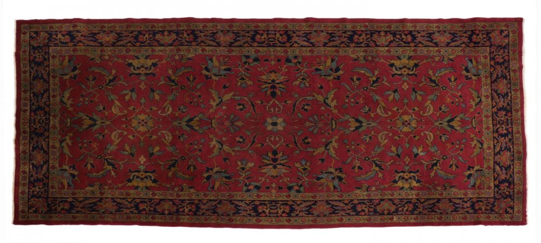 TURKISH SPARTA HAND TIED WOOL RUG, 12'9" x 6'10" (1 of 3)