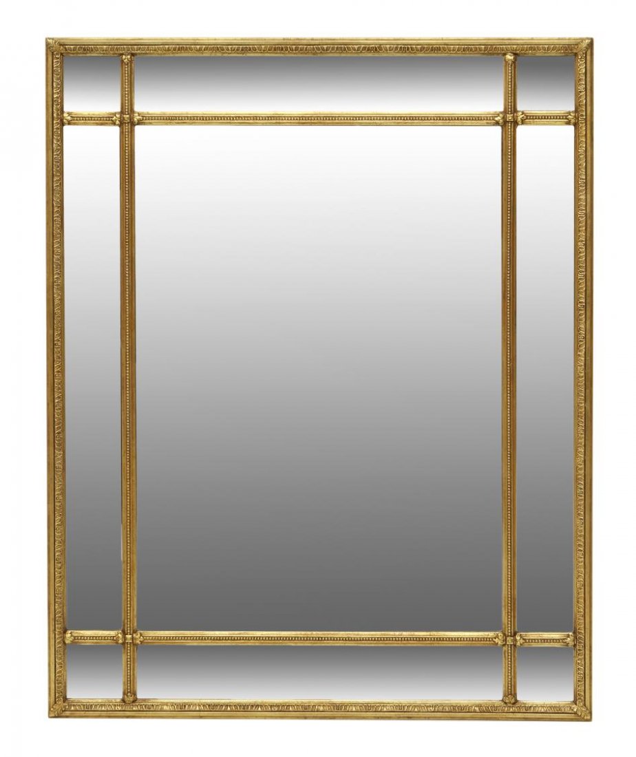 GILTWOOD FRAMED BEVELED MIRROR (1 of 2)