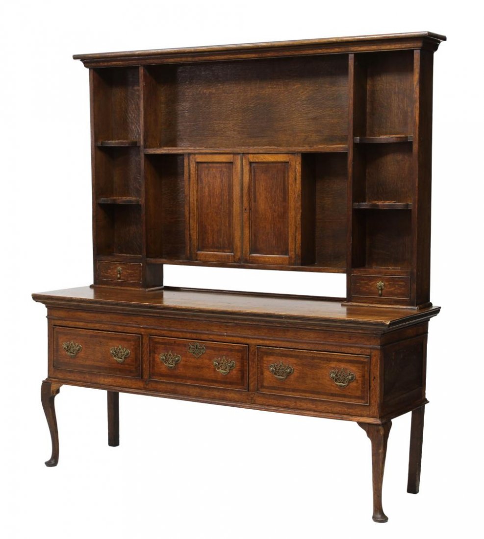 ENGLISH WELSH STYLE OAK & CHESTNUT CUPBOARD (1 of 7)