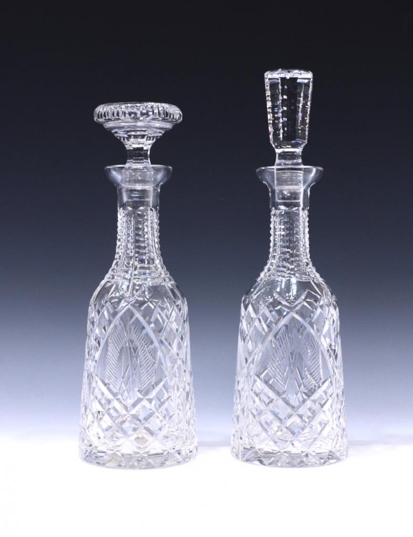 (2)WATERFORD SHANNON JUBILEE CUT CRYSTAL DECANTERS (1 of 5)