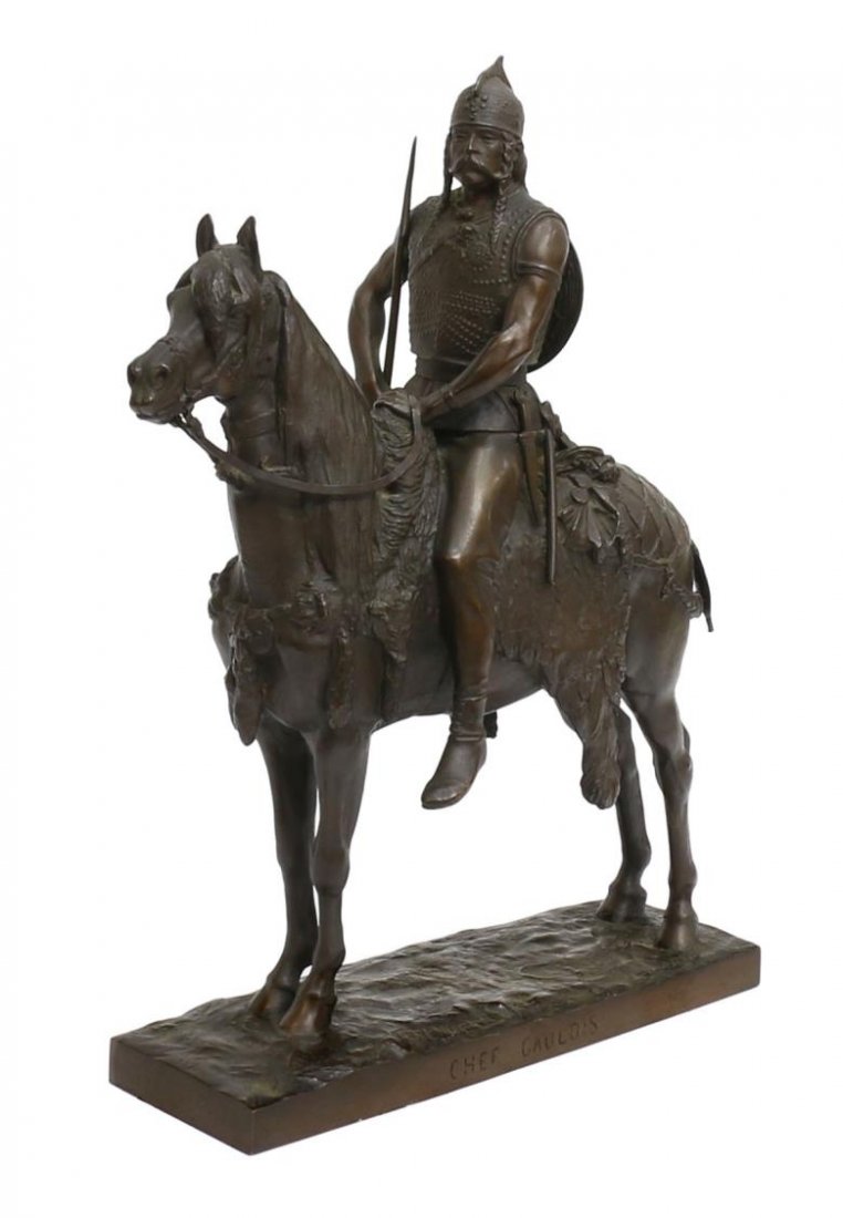 AFTER EMMANUEL FREMIETT, CHEF GAULOIS, BRONZE (1 of 7)