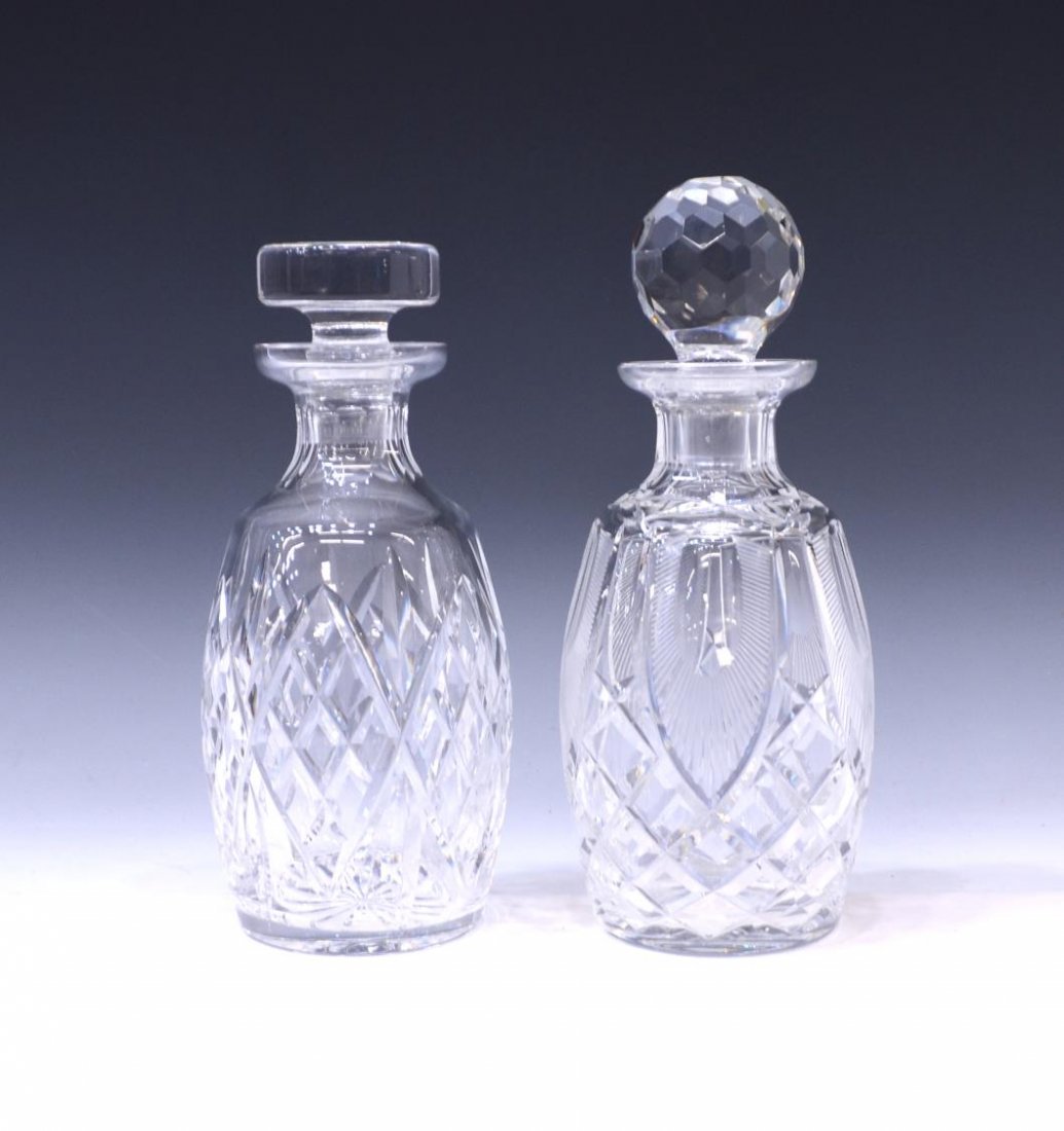(2) WATERFORD CUT CYRSTAL DECANTERS (1 of 5)
