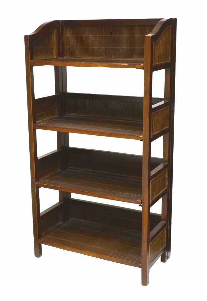 FRENCH FOLDING FOUR SHELF BOOKCASE (1 of 3)