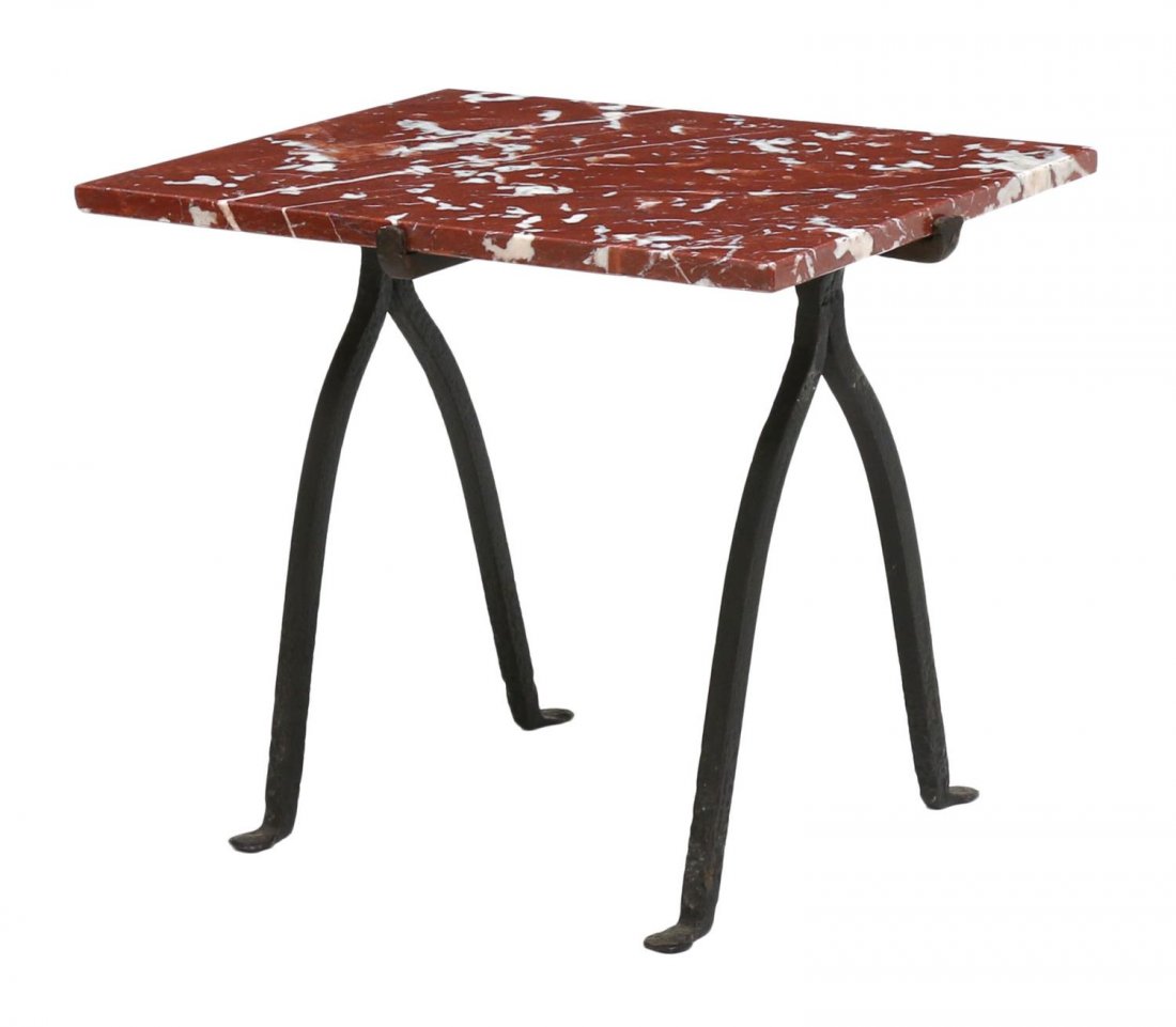 ITALIAN MARBLE TOP SIDE TABLE (1 of 3)