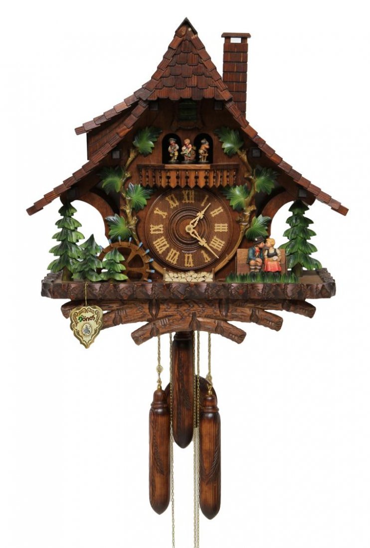 LARGE HONES FIGURAL BLACK FOREST CUCKOO CLOCK (1 of 6)