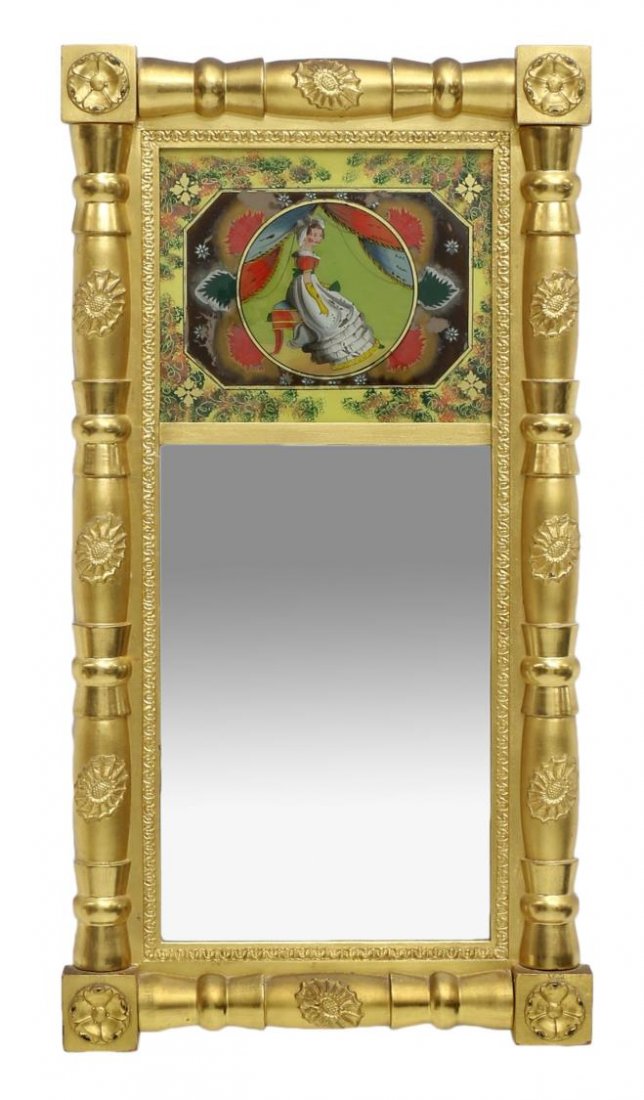 VICTORIAN STYLE PIER GLASS, TRUNEAU (1 of 3)