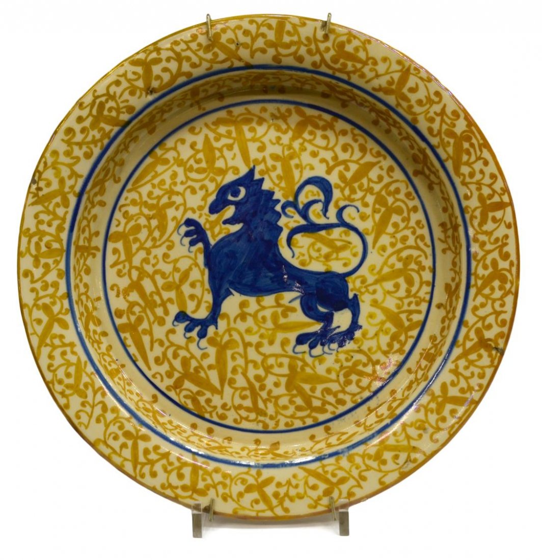 HISPANO-MORESQUE REVIVAL REFLEJOS LUSTRE CHARGER (1 of 3)