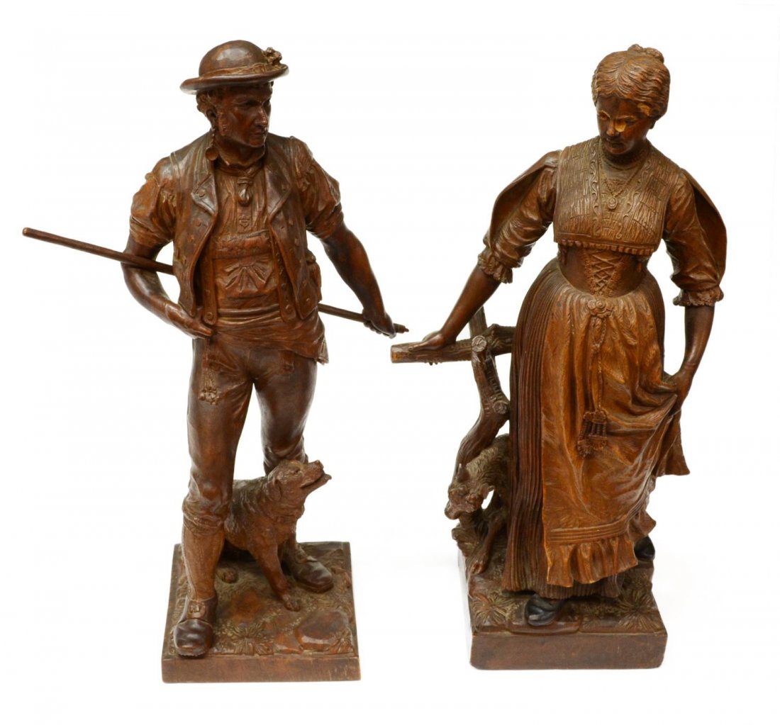 (2) CONTINENTAL BLACK FOREST FIGURAL CARVING (1 of 6)