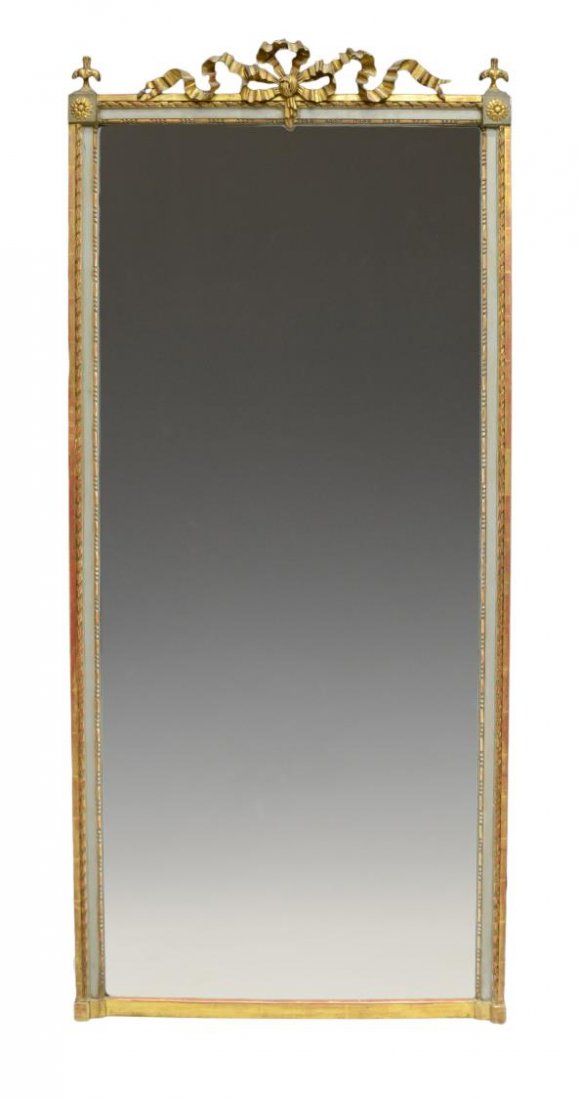 LOUIS XVI STYLE GILTWOOD WALL MIRROR, 19TH C. (1 of 4)