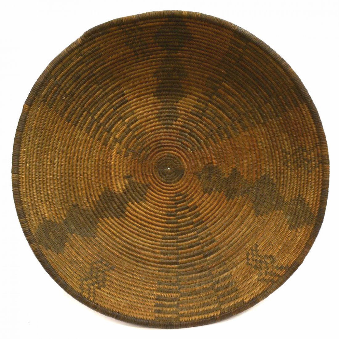 NATIVE AMERICAN GEOMETRIC WOVEN COIL BOWL (1 of 4)