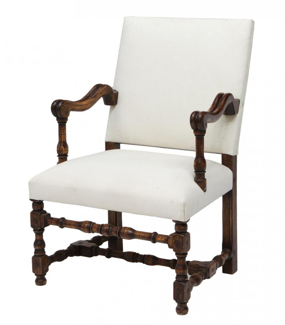 SPANISH HIGH BACK ARM CHAIR (1 of 2)