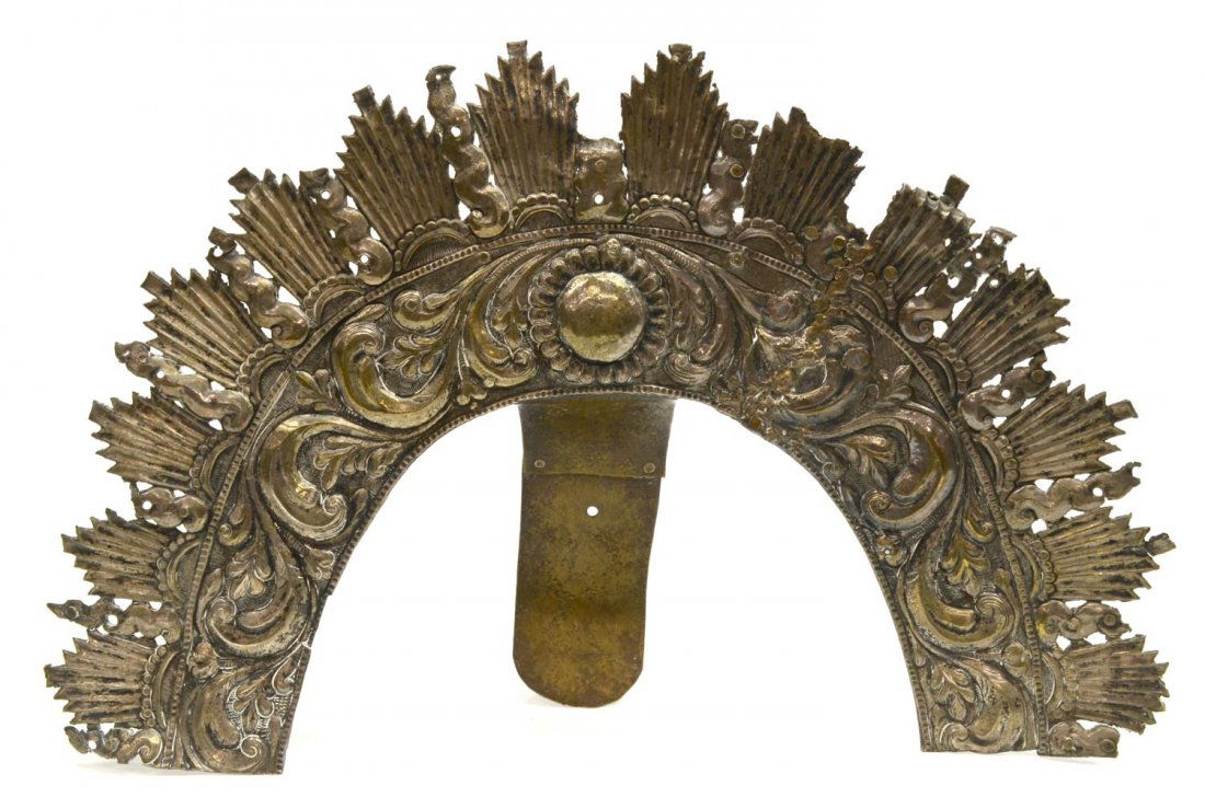 LARGE SPANISH COLONIAL STYLE SILVER SANTOS HALO (1 of 3)
