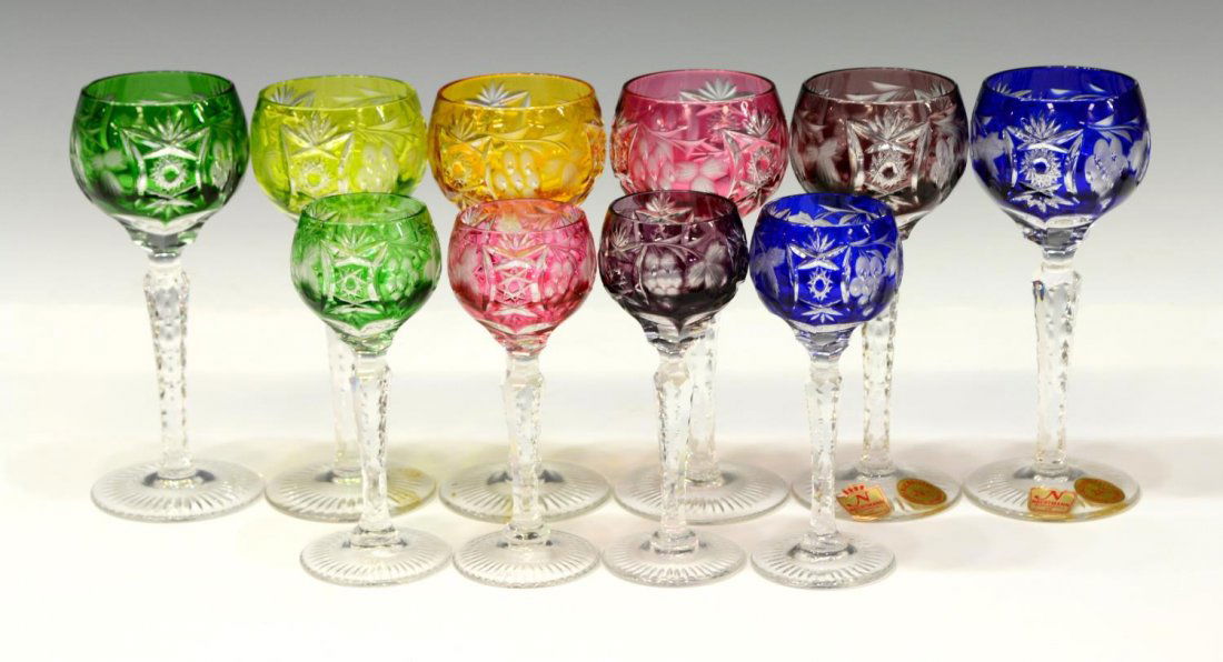 (10) NACHTMANN CUT TO CLEAR STEMS & CORDIALS (1 of 4)