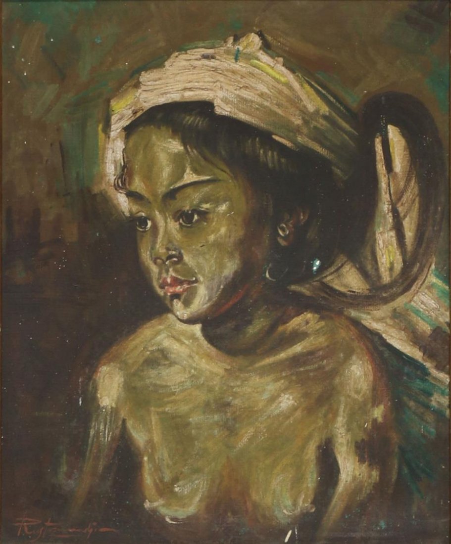 SURABAYA RUSTAMADJI (1921-2001) CHILD PAINTING (1 of 3)