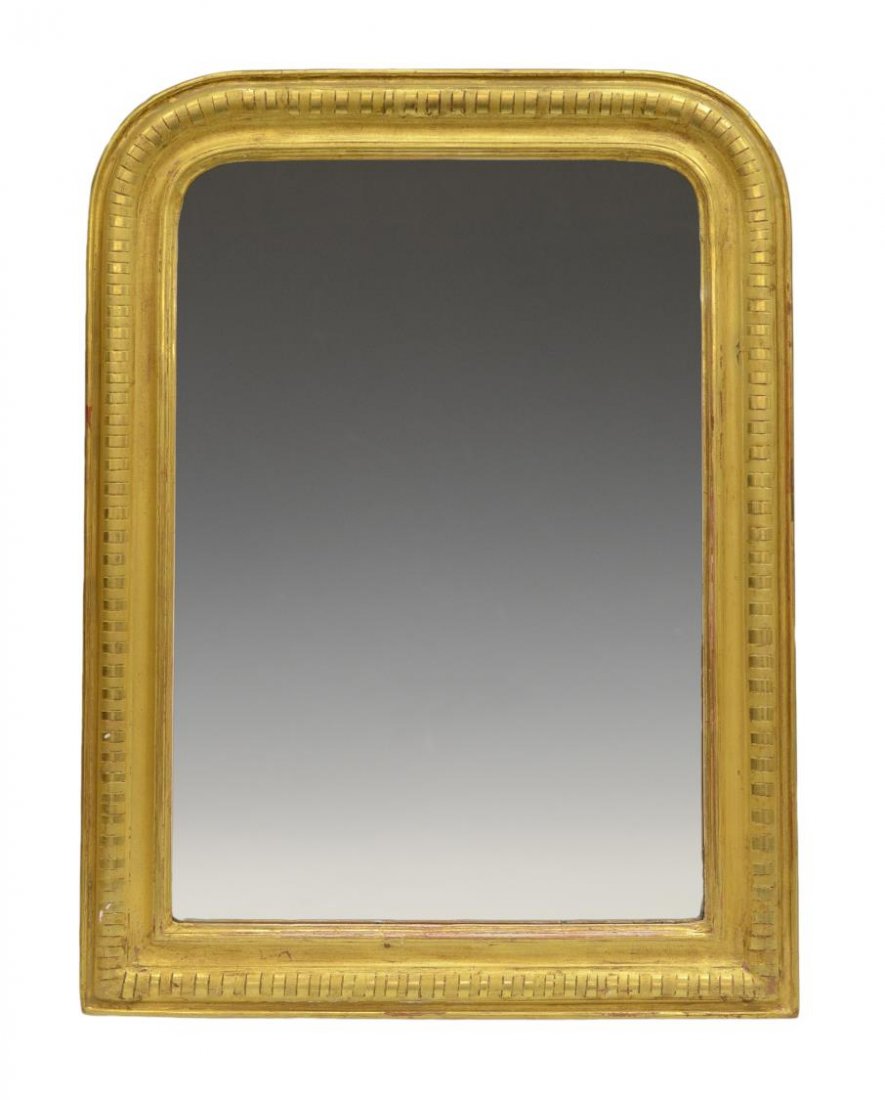 FRENCH CHARLES X GILTWOOD WALL MIRROR (1 of 3)