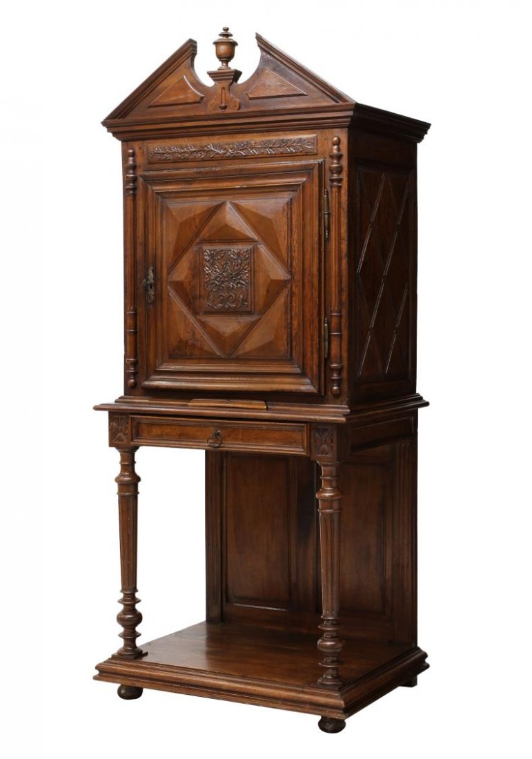 ANTIQUE FRENCH CARVED CABINET (1 of 7)