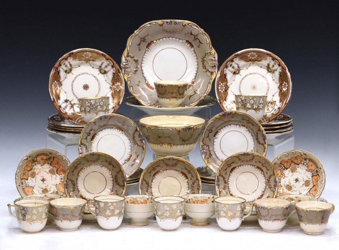 (46) ENGLISH PORCELAIN FLORAL DECOR SERVICEWARE (1 of 10)