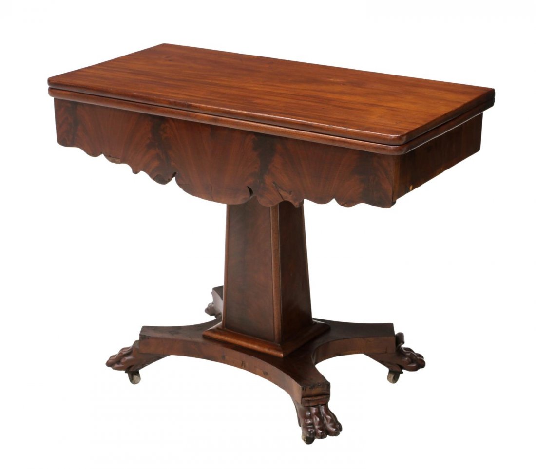 AMERICAN MAHOGANY GAMES TABLE (1 of 5)