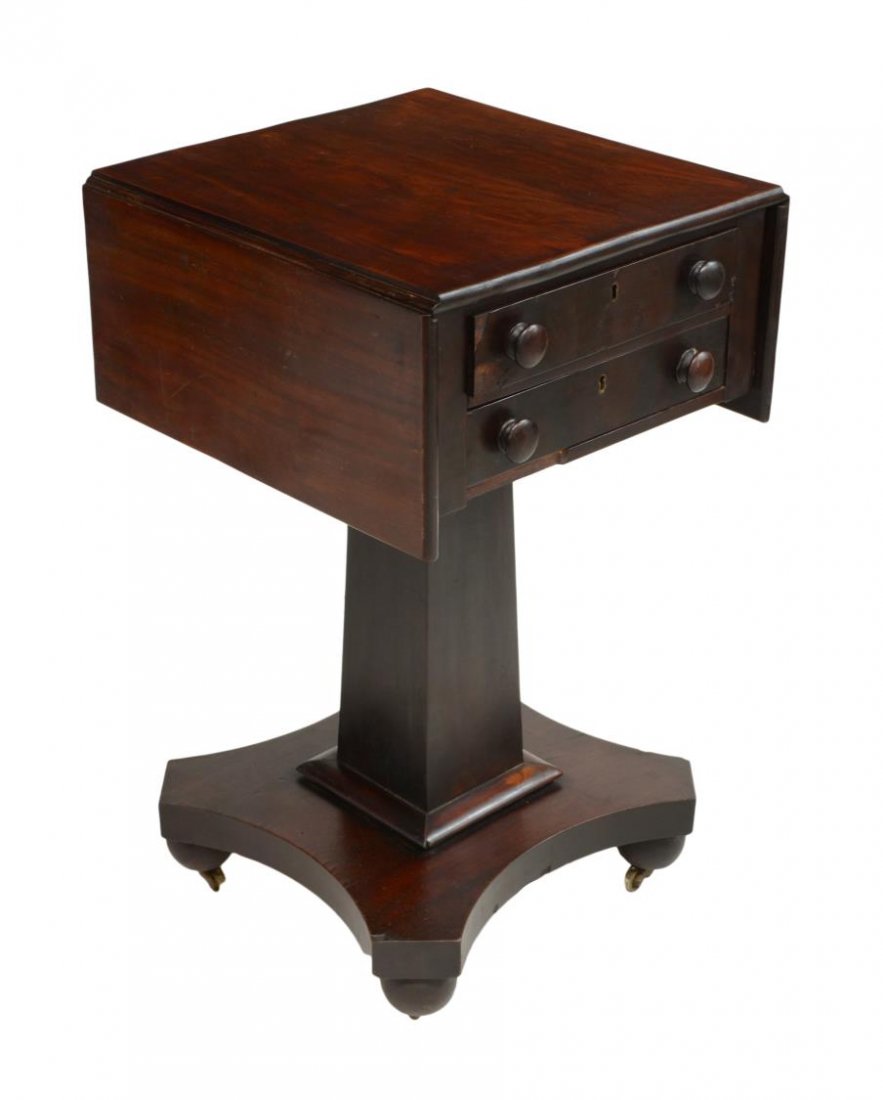 AMERICAN EMPIRE MAHOGANY WORK TABLE (1 of 3)