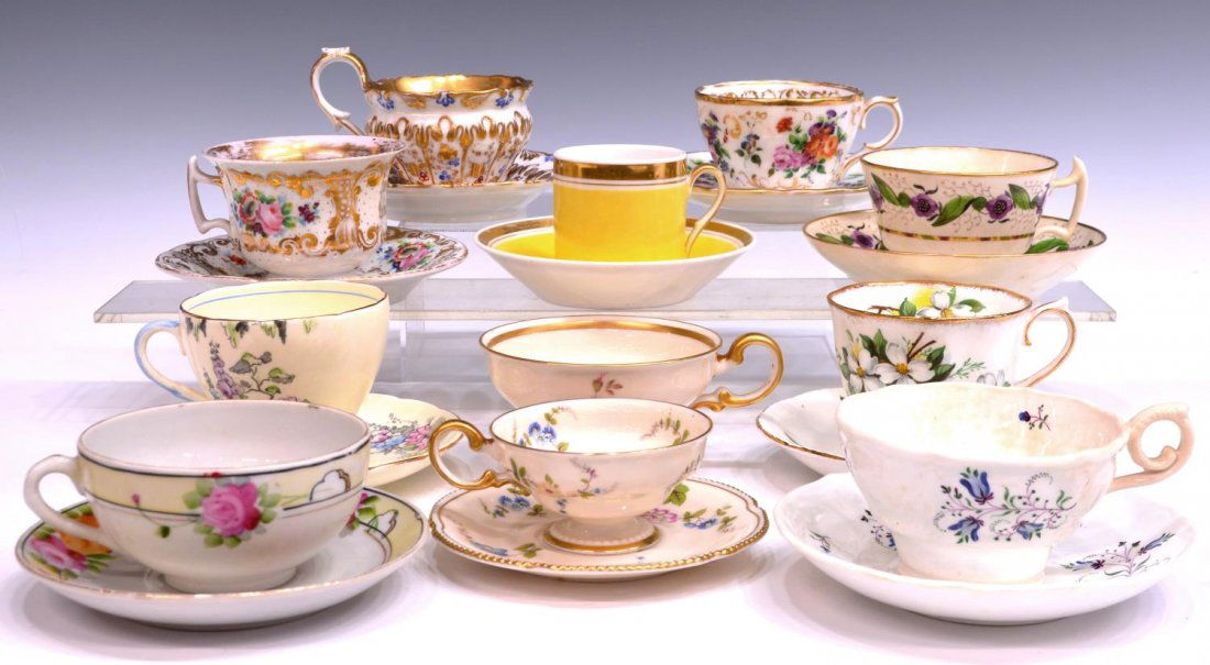 (21) COLLECTION OF PORCELAIN CUPS & SAUCERS (1 of 6)