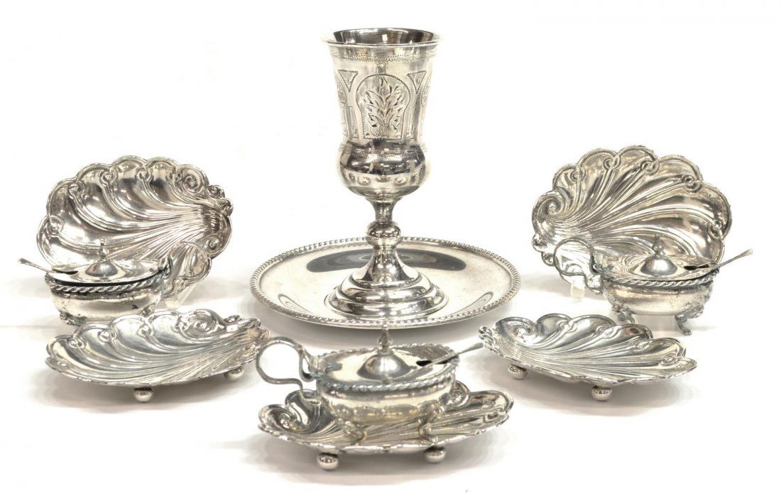 (9) ENGLISH & AMERICAN & 800 SILVER TABLE ITEMS (1 of 9)