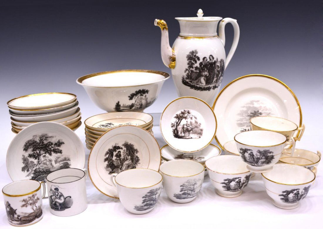 (35) OLD PARIS & ENGLISH PORCELAIN TABLEWARE (1 of 6)