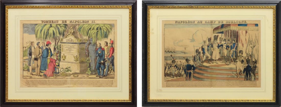 (2) FRAMED COLORED LITHOGRAPHS, NAPOLEON II (1 of 8)