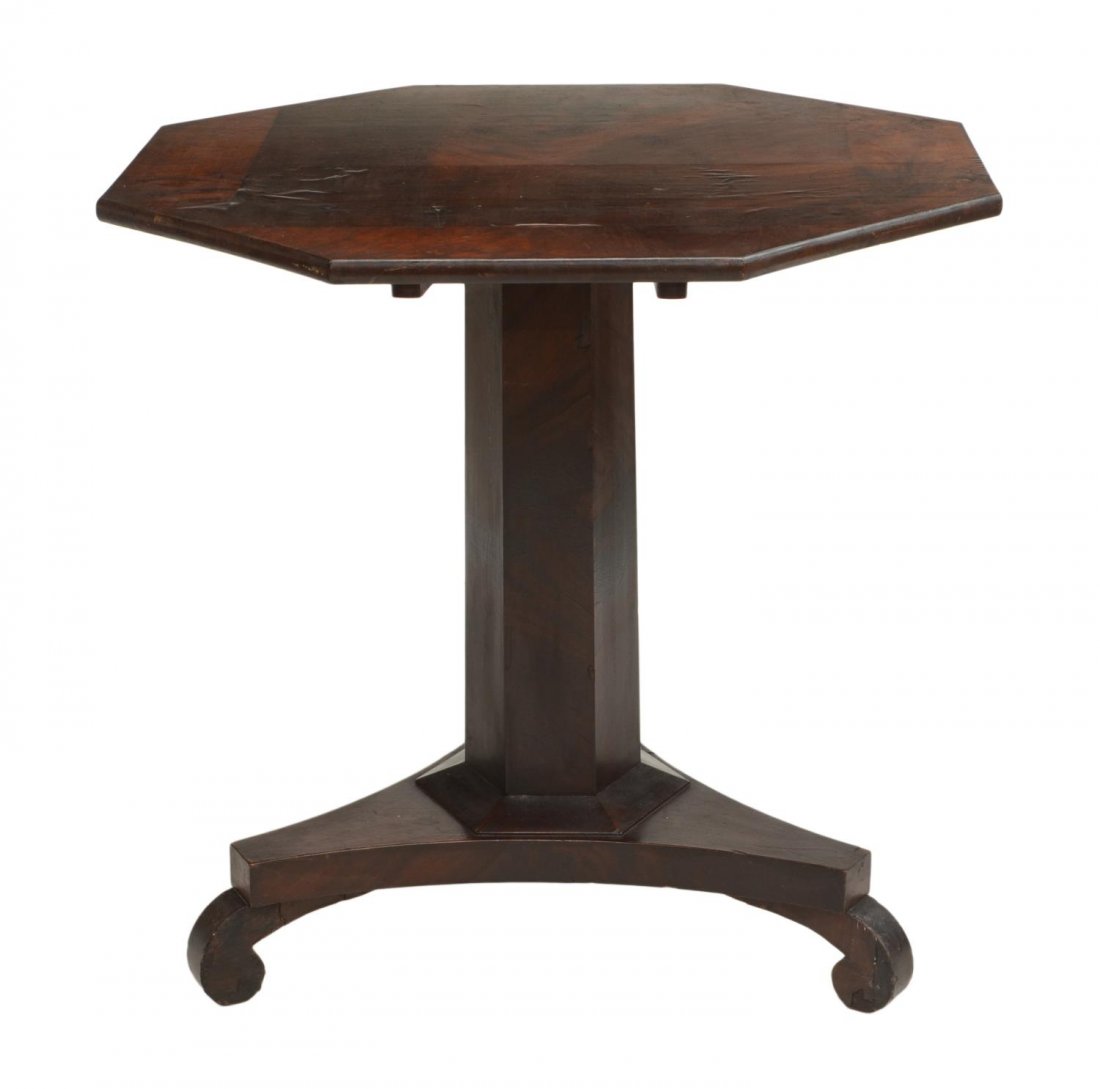 AMERIAN EMPIRE MAHOGANY PARLOR TABLE (1 of 2)