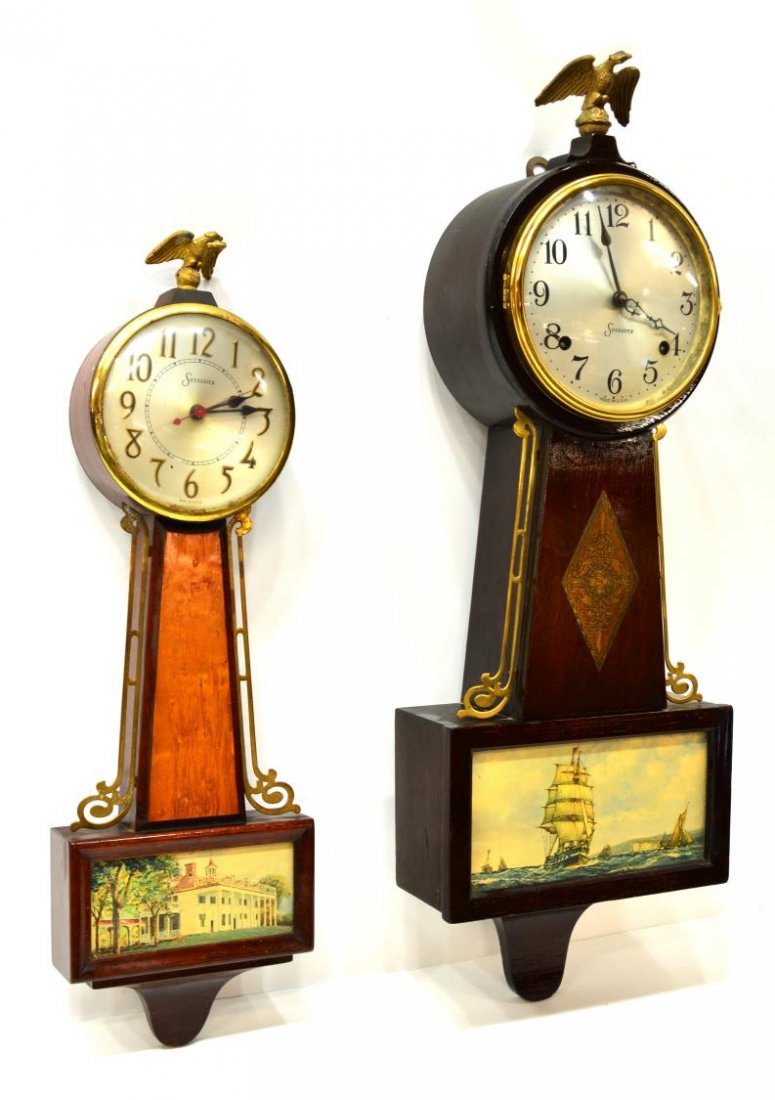 (2) AMERICAN SESSIONS BANJO CLOCKS (1 of 8)