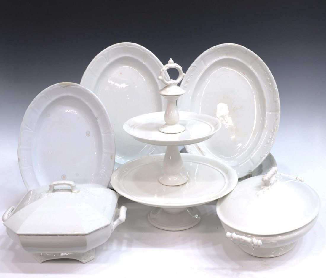 (10) COLLECTION WHITE IRONSTONE SERVICEWARE (1 of 4)