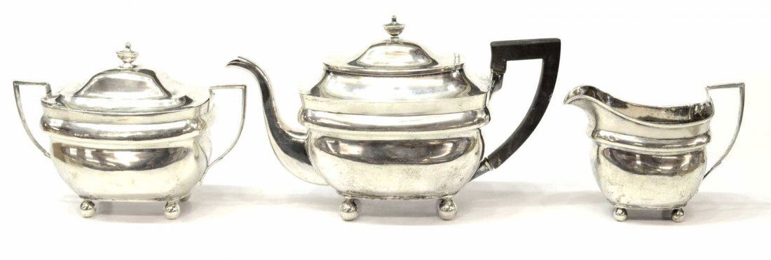 (3) JOHN & PETER TARGEE COIN SILVER COFFEE SERVICE (1 of 6)