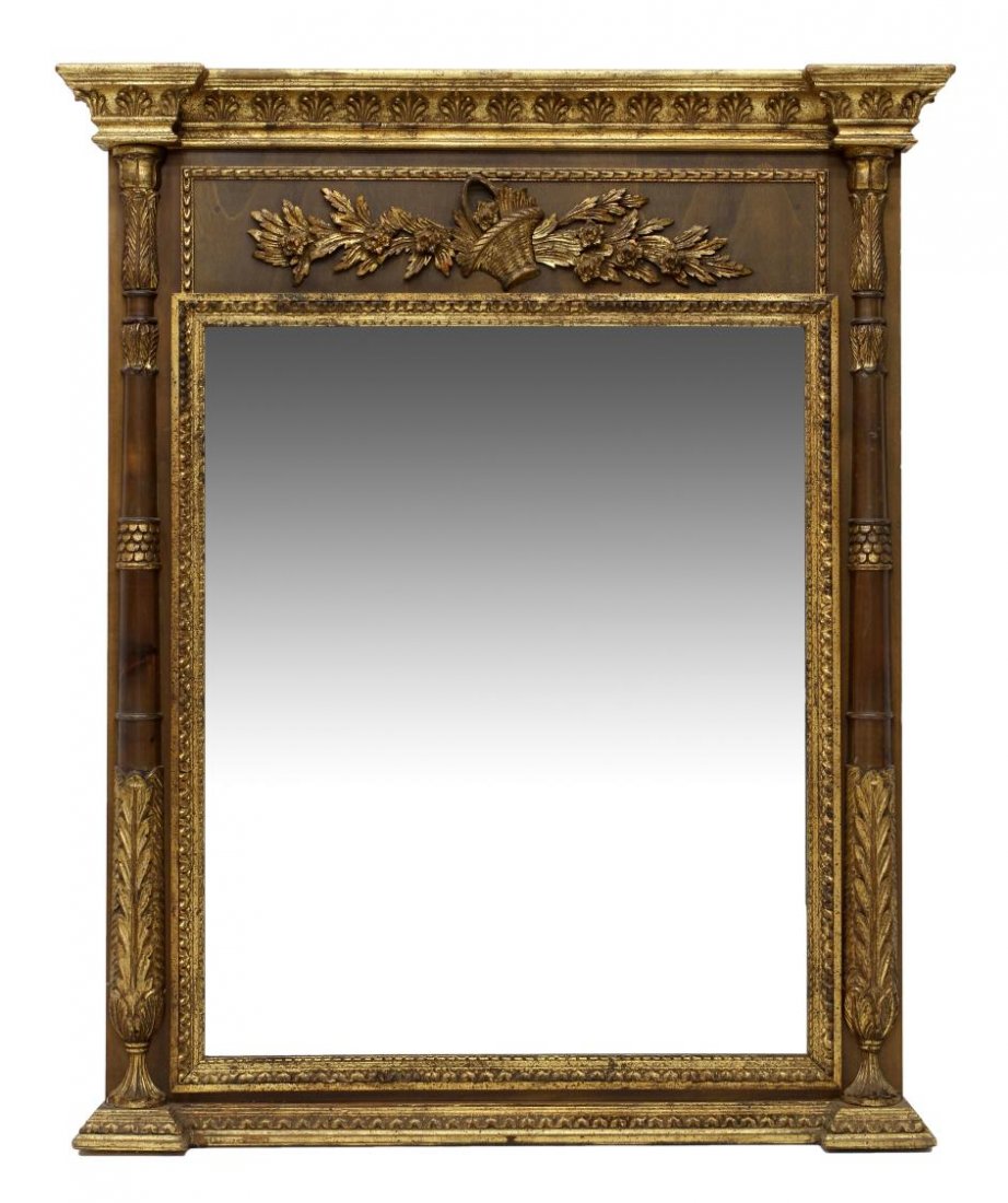 LARGE NEOCLASSICAL STYLE WALL MIRROR (1 of 3)