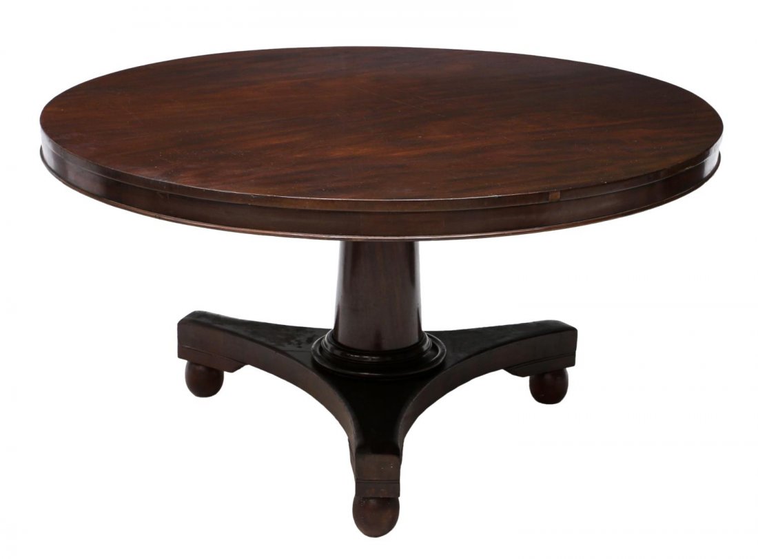 LARGE MAHOGANY TILT TOP DINING TABLE (1 of 2)