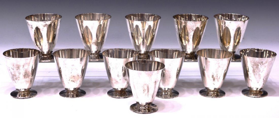 (12) TIFFANY & COMPANY STERLING MINT JULEP CUPS (1 of 3)