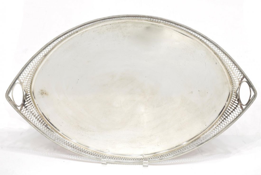 CONTINENTAL 925 STERLING SILVER SERVICE TRAY (1 of 3)