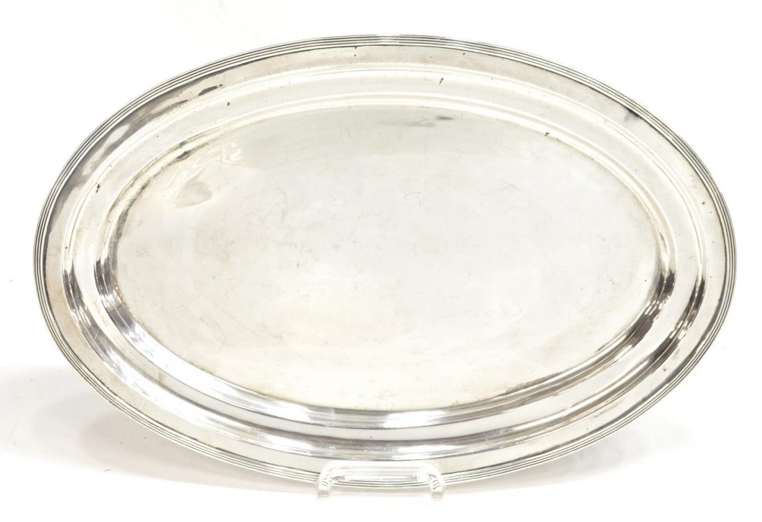 AMERICAN STERLING SILVER SERVICE TRAY, J. WAGNER (1 of 5)