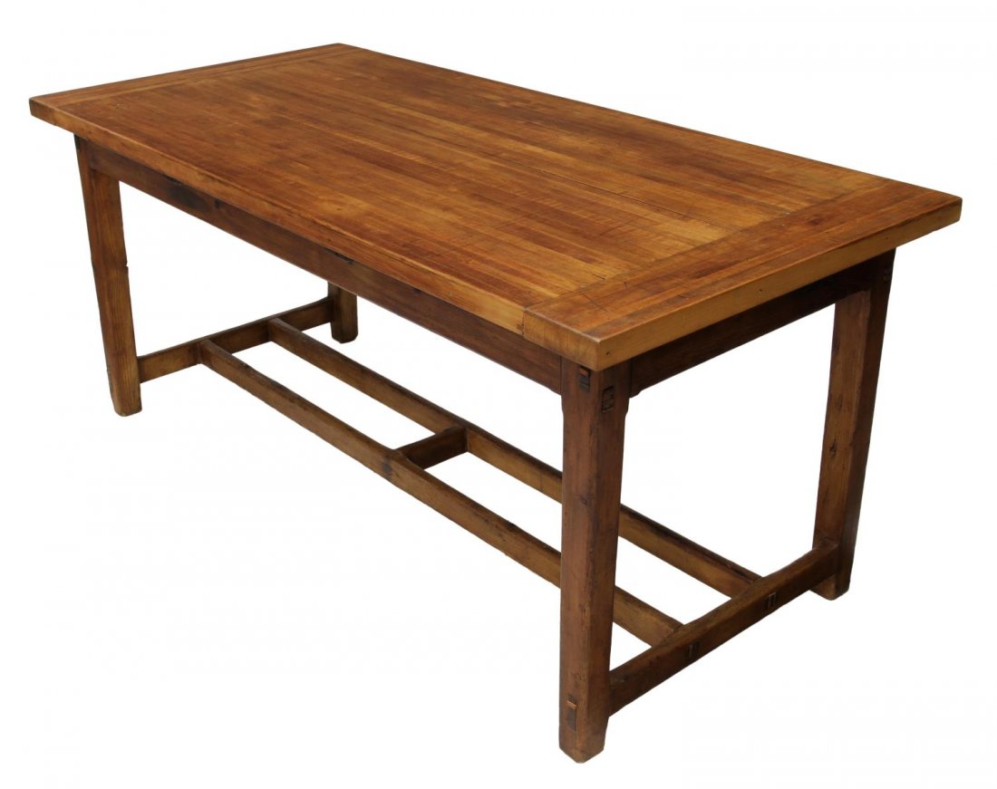 BUTCHER BLOCK TOP WORK TABLE, 71"L (1 of 3)