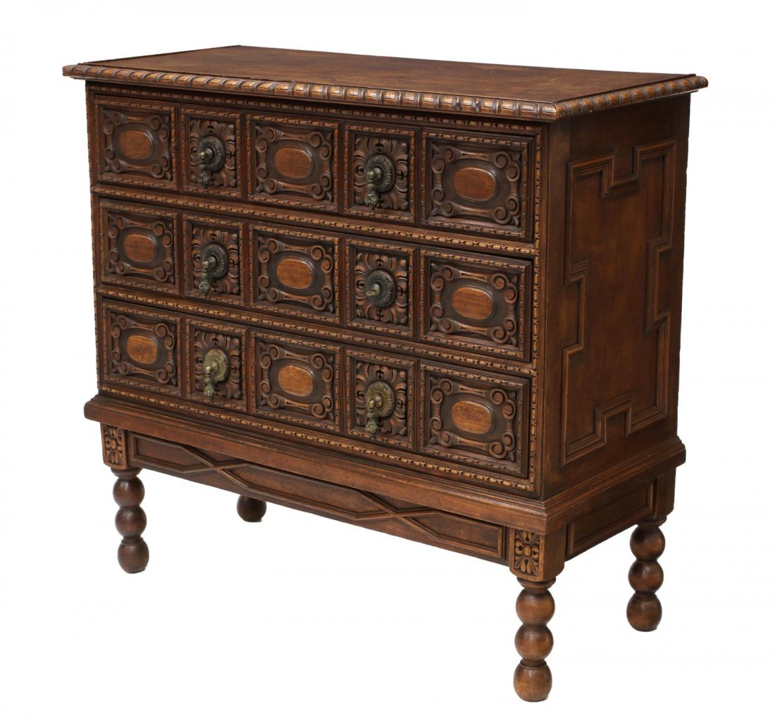 ANTIQUE SPANISH STYLE COMMODE (1 of 5)